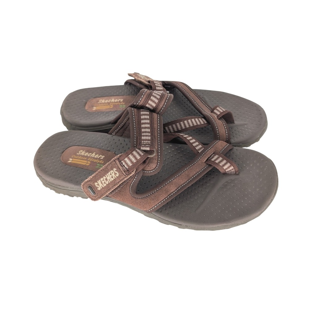 Skechers Reggae Trail Sandals‎ Womens 9 Brown Strappy Hiking Granola Gorpcore